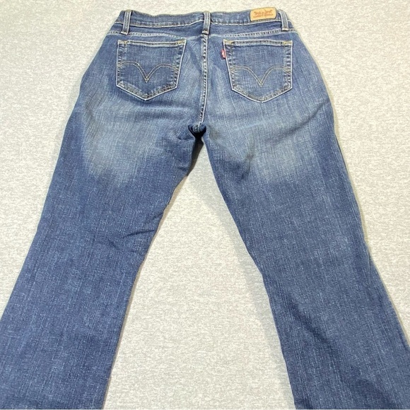 Levis 529 Jeans Women's 12M Blue Curvy Bootcut Western Mid Rise Stretch Denim - Picture 7 of 16